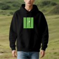 thumbnail image 3 of Men's Long Sleeve Hooded Pullover Sweatshirt - Relaxed Fit with Front Pocket Green Star Graphic Design, 3 of 7