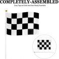 thumbnail image 2 of 50 Pcs Drapeau à Damier Noir et Blanc pour Course Automobile et Décoration de Fête, 2 of 5