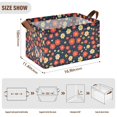 thumbnail image 7 of Yayeee Foldable Storage Basket for Shelves with Handles Waterproof Cloth Bins, Red Floral, 7 of 7