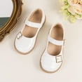 thumbnail image 3 of Mepaouo Girls Mary Jane Dress Shoes Casual Slip on Ballet Flats Wedding Party Loafers for Little Big Kids, 3 of 9