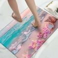 thumbnail image 4 of Beach Themed Doormat - Coastal Summer Welcome Mat for Front Door, Non- Indoor/Outdoor Entryway Rug, Nautical Decor for Porch, Bathroom, Kitchen Patio Ocean Inspired Floor Mat, 4 of 6