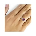 thumbnail image 2 of JewelersClub Ruby Ring Birthstone Jewelry – 2.00 Carat Ruby 0.925 Sterling Silver Ring Jewelry with White Diamond Accent – Gemstone Rings with Hypoallergenic 0.925 Sterling Silver Band, 2 of 4