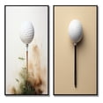 thumbnail image 2 of Designart "Minimalist Golf Tees IX" Golf Framed Wall Art Set Of 2 - White Sports Gallery Wall Frame Set For Home Decor, 2 of 6