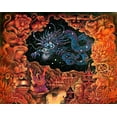 thumbnail image 2 of Bell, Bill 24x20 Gold Ornate Wood Framed with Double Matting Museum Art Print Titled - Zodiac Dragon, 2 of 4
