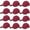 Dark Red, variant on Wholesale 12-Pack Plain Baseball Cap Adjustable Solid Blank Curved Sun Visor Ball Hat Red