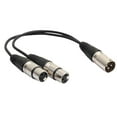 thumbnail image 2 of MERIGLARE Câble Micro Audio Y Splitter, Cordon Microphone, 3 Broches Mâle à 2 Femelles, 2 of 9