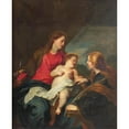thumbnail image 3 of Anthony van Dyck 12x14 Black Modern Framed Museum Art Print Titled - The Mystic Marriage of St Catherine of Alexandria (1614 - 1641), 3 of 5