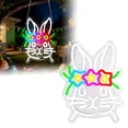 thumbnail image 4 of Klonfd Easter Neon Light Up For Party Indoor Outdoor Holiday Glowing, 4 of 6