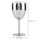 thumbnail image 2 of Copa de vino de acero inoxidable de tamaño pequeño, copa de metal duradera, 2 of 8