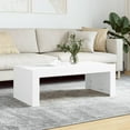 thumbnail image 1 of vidaXL Coffee Table White 102x50x36 cm Engineered Wood, 1 of 5