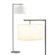 HomCom 48" Modern Free Standing Rectangle Floor Lamp With Linen Shade ...