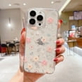 thumbnail image 1 of Funda de flores de estrellas brillantes para Iphone 14 13 12 11 Pro XS Max Mini X XR 7 8 Plus SE2, funda de Tpu suave transparente ultrafina Tan Jianjun unisex, 1 of 2