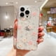 thumbnail image 1 of Funda de flores de estrellas brillantes para Iphone 14 13 12 11 Pro XS Max Mini X XR 7 8 Plus SE2, funda de Tpu suave transparente ultrafina Tan Jianjun unisex, 1 of 2