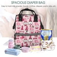 thumbnail image 5 of Daiia Garden Gnomes Large Capacity Baby Bag Waterproof Stylish Diaper Bag Mummy Backpack Adjustable Straps Diaper BagBaby Essentials Bag, 5 of 6