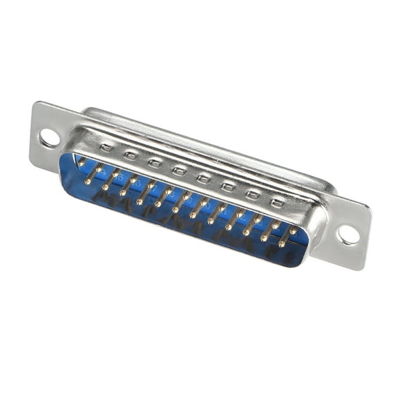 D-sub Connector Male Plug 25-pin 2-row Solder Type Blue 20pcs