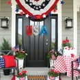 thumbnail image 4 of Patriotic Decorations Set 4th Of July Decor With Flag USA Foil Balloons Paper Fans Star Streamer Hanging Swirls Pom Poms For Memorial Day Veterans Day, 4 of 6
