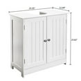 thumbnail image 7 of White Waterproof Bathroom Sink Cabinet w/Magnetic Base & Vintage Knobs - Adjustable Shelf Under Sink Storage 23.6x11.4x23.6 Inch, 7 of 7