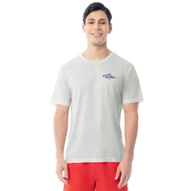 Fish N Vibe Men's Short Sleeve Fishing Performance Outdoor Graphic T-Shirt, Micro Chip Cationic, S