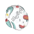 thumbnail image 2 of Disketp Music Lover Dinosaur Shower Caps,Reusable Shower Cap For Women, Double Layer Waterproof Hair Cap, Large Size For All Hair Lengths,For Girls Spa Home Salon Use, 2 of 9
