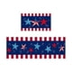 thumbnail image 2 of Juego de dos alfombras de cocina con temática del Día de la Independencia, con felpudos patrióticos antideslizantes con estampado de banderas rojas, blancas y azules para fregadero y cocina., 2 of 6