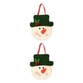 thumbnail image 4 of Advancent Bolsa de regalo de Navidad hecha a mano, pegatina de dibujos animados de fieltro, bolsa de almacenamiento de dulces, regalo de Navidad de Año muñeco de nieve 2piezas Advancent CBP085090, 4 of 5