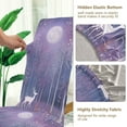 thumbnail image 5 of Yayeee 2 Pack Dining Chair Covers Stretch Parson Chairs Slipcovers Seat Protector, Purple Forest, 5 of 6