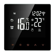 Wi-Fi Smart Thermostat Digital Temperature Controller APP Control LCD Display Touch Screen Week Programmable Electric Floor Heating Thermostat for Home School Office Hotel 16A