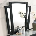 thumbnail image 5 of Furniture of America Sakan Solid Wood 2-Piece Dresser and Mirror Set in Black, 5 of 8