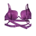 thumbnail image 2 of Women Sexy Halter-neck Deep V-neck Glossy U Cup Push Up Invisible Underwear Bra, 2 of 4
