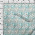 thumbnail image 2 of oneOone Cotton Cambric Light Mint Green Fabric Flower Fabric For Sewing Printed Craft Fabric By The Yard 42 Inch Wide-ZPV, 2 of 4