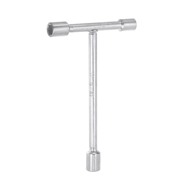 Llave de 3 vías, enchufe de 8mm 9mm 10mm, mango en T para reparar bicicletas, automóviles y bricolaje