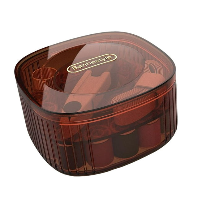yuksok 23Pcs Sewing Needle Portable Scissor Tape Measure for Adults Kids Red