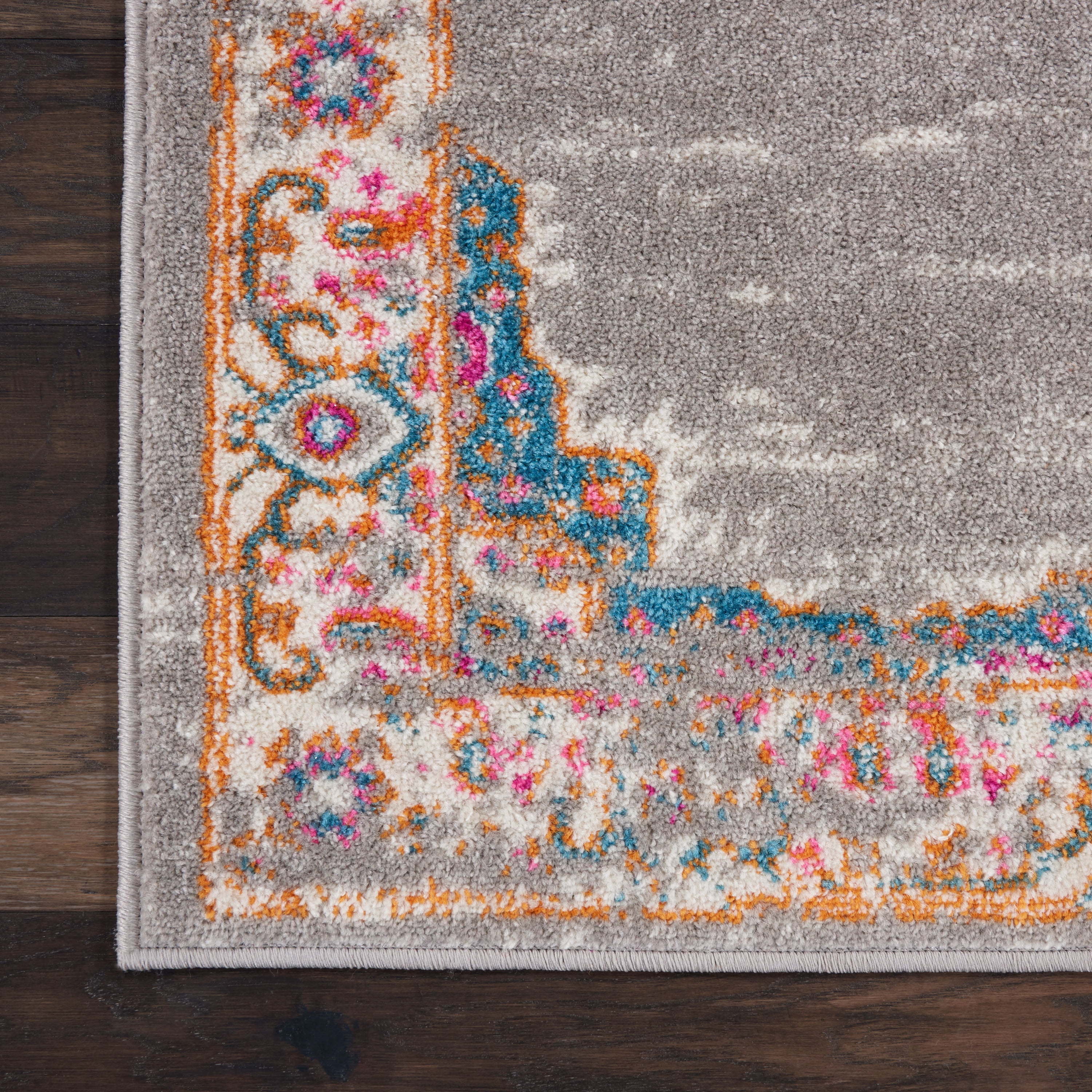 Nourison Passion Bohemian Grey 12' x 15' Area Rug, (12x15)