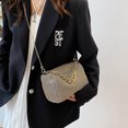 thumbnail image 1 of Bolso elegante para mujer, bolso de lujo con diamantes de imitación brillantes y cremallera, bolso de viaje para mujer, 1 of 6