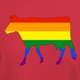 thumbnail image 3 of CafePress - Rainbow Cow T Shirt - Men's Classic Graphic Cotton T-Shirt, 3 of 4