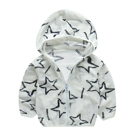 

Baby Girls Summer Sunscreen Clothing Cartoons Print Sun Protection Long-Slevees