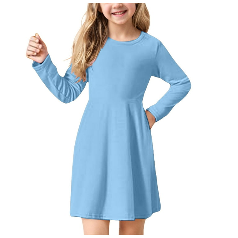 light blue skater dress with sleeves Plus Size Baby Blue Keyhole Long Sleeve Skater Dress