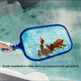 thumbnail image 2 of Pool Supply Swimming Pool Leaf Skimmer Net 4 Aluminum Pole Sections Mesh Netting Bag Basket for Fast Cleaning Spas Ponds, 2 of 8
