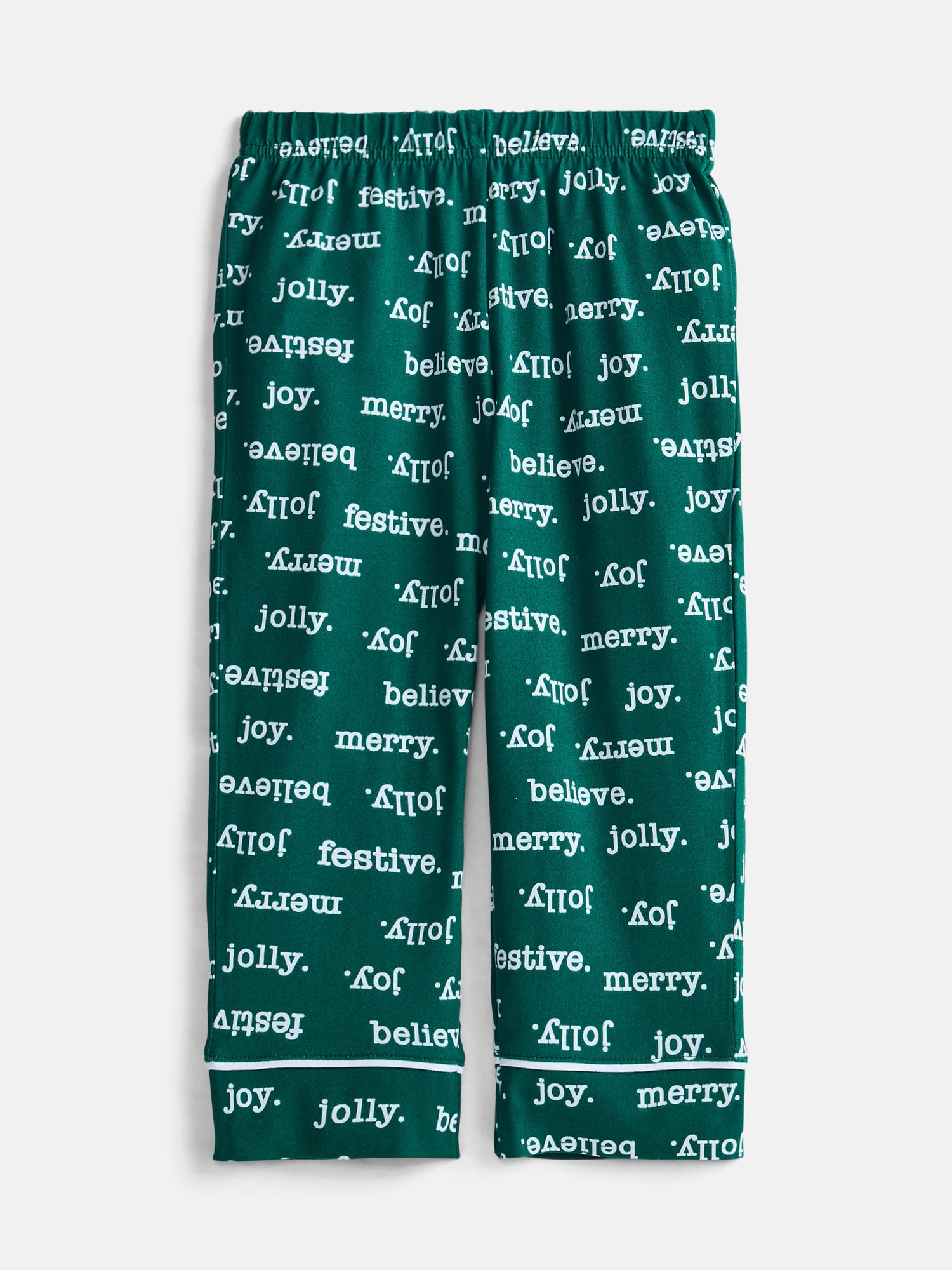 Holiday Time Matching Family Sleepwear Unisex Toddler Top and Pants Set, 2-Piece, Sizes 2T-5T