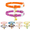 multicolor#002, variant on 2 Pack Soft Polyester Cat Collar, Breakaway Safety Kitten Collar, Patterned Cute Cat Collar with Bell Charm, Multi Color Selection Safe Cat Collar Breakaway for Adult Cats Kittens-E