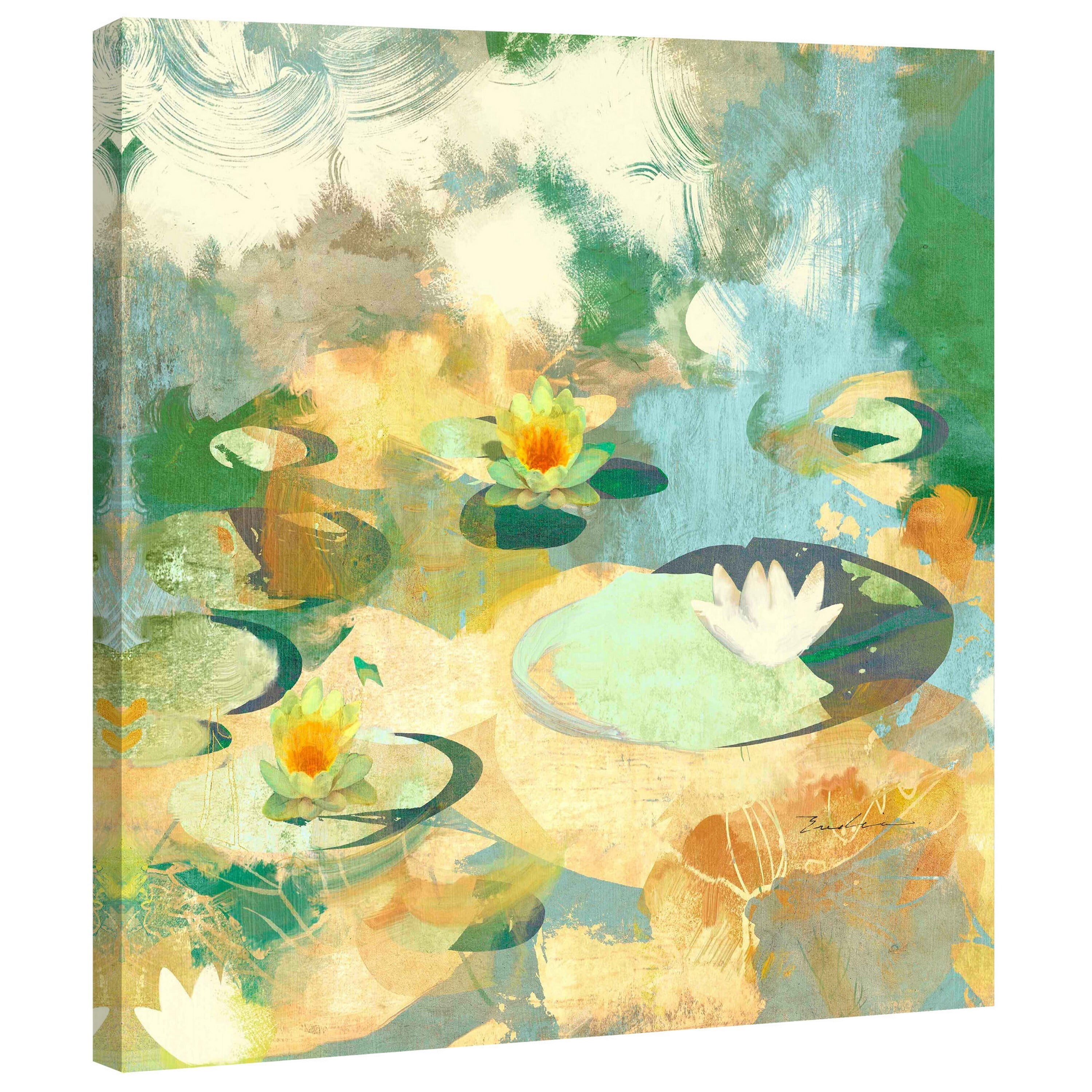 Marmont Hill 'Find A Water Lily Bloom' by Evelia Painting Print on Wrapped Canvas