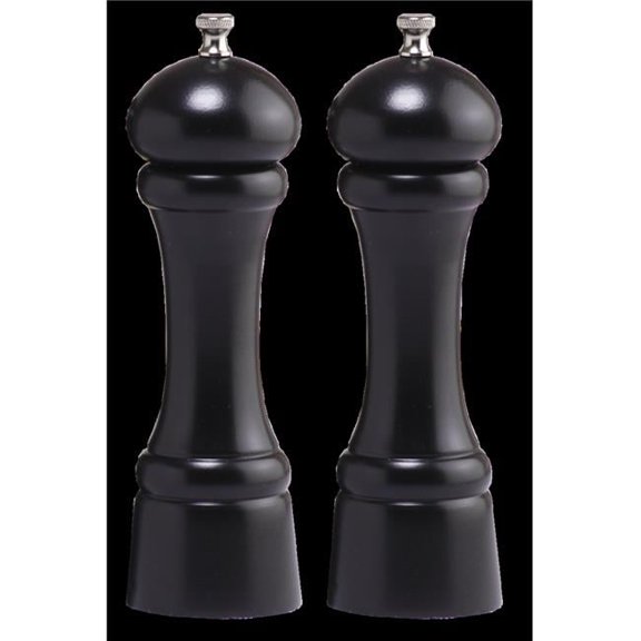 Chef Specialties 08302 8 inch- 20cm Windsor - Ebony Pepper Mill/Salt Mill Set