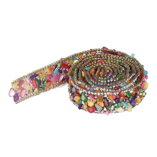 Cinta de diamantes de imitación, 2cm de ancho, 2m de largo, corte arbitrario, hermoso diseño, prensado en caliente, calefacción, colores de cinta para ropa