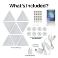 thumbnail image 4 of Monster Smart Lighting 3D Prism 8-Pack Interlocking RGBIC LED Wall Lights, Music Sync, Voice & App Control, Works with Alexa, Google, Siri, 4 of 11