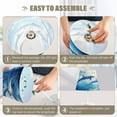 thumbnail image 5 of BZSMCE Table Lamp Creative Dolphin Play on The Ocean Simple Pattern Night Light, 5 of 8