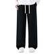 thumbnail image 1 of Pantalones de trabajo de longitud completa para hombre, de color liso, con bolsillos, de pierna recta, 1 of 8