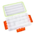 thumbnail image 6 of Voiceine Transparent Fishing Tackle Box with 3 Latches Waterproof Storage Box Outdoor Fishing Storage Organizer (Small), 6 of 10