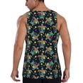 thumbnail image 3 of Fotbe Colorful Turtles Pattern Men's Quick Dry Workout Tank Top Gym Muscle Tee Fitness Bodybuilding Sleeveless T Shirt Breathable Workout Shirt-Medium, 3 of 9