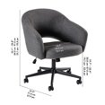 thumbnail image 5 of Fairfax Chaise de Bureau en Tissu Grise, 5 of 5