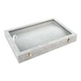 thumbnail image 1 of Organizador de joyas a prueba de polvo, caja de almacenamiento, contenedor, exhibición de joyas Gris, 1 of 9